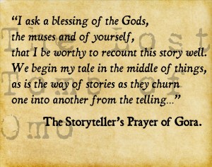 The Storyteller’s Prayer of Gora