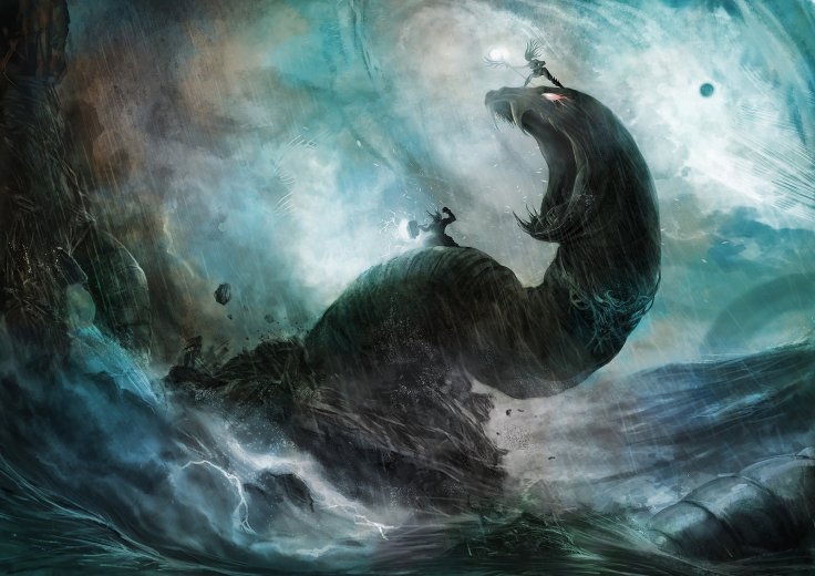 Thor vs Yomungund by Supasit Sontayanont.