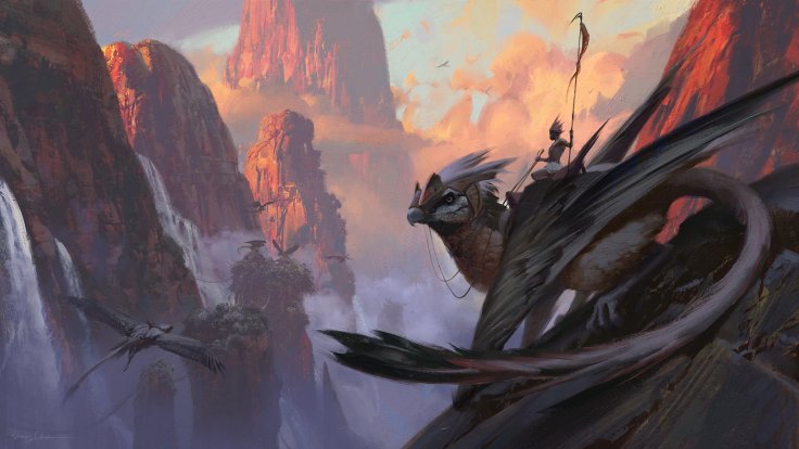 Gryphon Lair by Sung Choi. Click here for more of the artist’s work!
