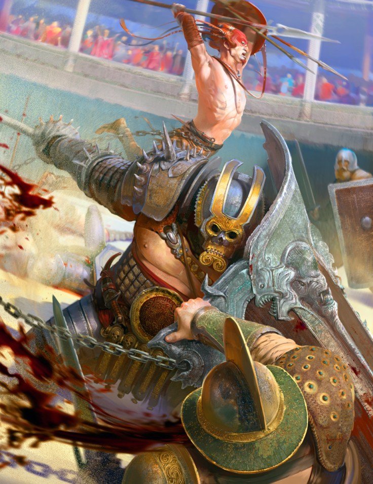 Gladiators by Alexandr Komarov. Click here for more of the artist’s work!!