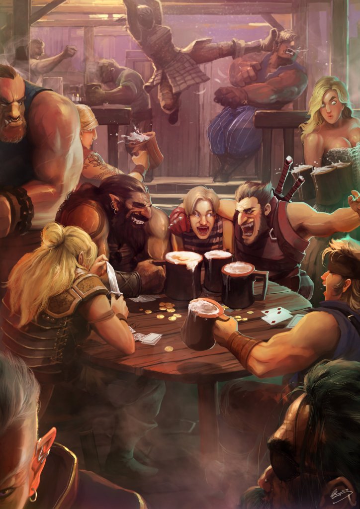 Tavern Hijinks by Lap Pun Cheung. 