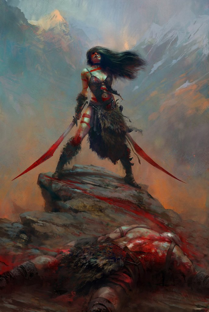 Barbarian Chick by Maciej Kuciara