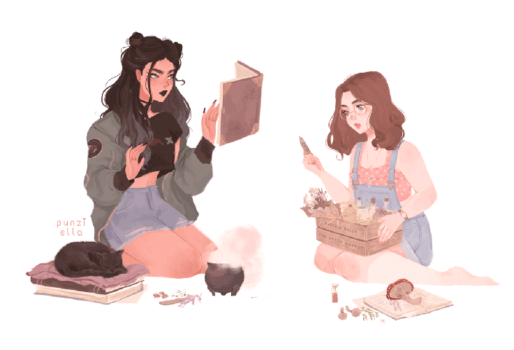 'Modern Witches' by Punziella