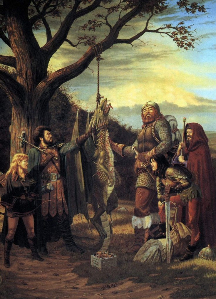 Dragon Slayers And Proud Of It, by Larry Elmore